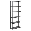 Nest boekenkast met 5 legplanken zwart.
