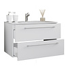Badinos wastafel 80 cm, 2 laden, wit.