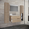 Badinos badkamer B 60 cm, spiegelkast, Sonoma eiken decor.
