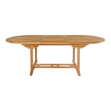 Salamanca tuintafel met extra plank teakhout.