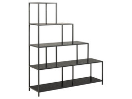 Sea wandkast 6 vakken zwart.