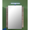 CampusBad spiegelkast 1 deur, incl. licht eiken decor, wit.