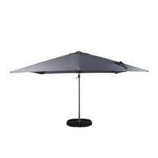 Leeds parasol grijs,zwart.