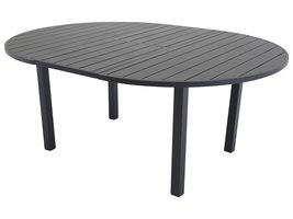 Marbella eettafel tuin Ã˜120cm zwart.