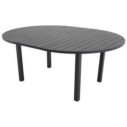 Marbella eettafel tuin Ø120cm zwart.