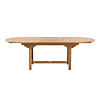 Kenya eettafel tuin incl. extra blad 180, 240 cm natuur.