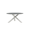 Copacabana eettafel tuin Ã˜140cm witgrijs.