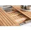 Panama eettafel tuin incl. extra blad 224, 324 cm wit, natuur.