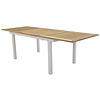 Panama eettafel tuin incl. extra blad 224, 324 cm wit, natuur.