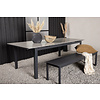 Levels eettafel tuin incl. extra blad 224, 326 cm zwartgrijs.