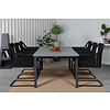 Levels eettafel tuin incl. extra blad 224, 326 cm zwartgrijs.