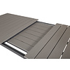 Levels eettafel tuin incl. extra blad 224, 326 cm zwartgrijs.