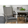 Albany tuinmeubelset tafel 90x152/210cm en 6 stoel Anna grijs, gebroken wit.