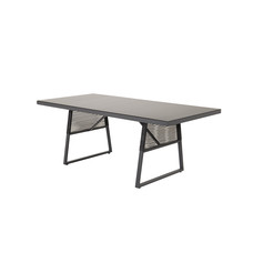 Dallas eettafel tuin zwart.