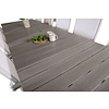 Levels tuinmeubelset tafel 100x229/310cm en 10 stoel Albany wit, grijs.