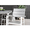 Levels tuinmeubelset tafel 100x229/310cm en 10 stoel Levels wit, grijs.