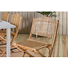 Marbella tuinmeubelset tafel 100x160/240cm en 6 stoel Cane lichtgrijs, naturel, wit.