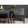 Marbella tuinmeubelset tafel 100x160/240cm en 4 stoel Levels zwart.