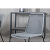 Virya tuinmeubelset tafel 100x200cm en 6 stoel Lindos zwart, grijs.