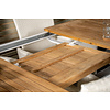 Panama tuinmeubelset tafel 90x152/210cm en 4 stoel Padova wit, naturel.