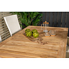 Panama tuinmeubelset tafel 90x152/210cm en 4 stoel Padova wit, naturel.