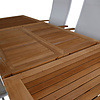 Panama tuinmeubelset tafel 90x160/240cm en 6 stoel Panama wit, naturel.