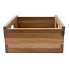 Bordeaux houten kistenset met 3 stuks. naturel.