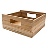 Bordeaux houten kistenset met 3 stuks. naturel.