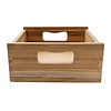 Bordeaux houten kistenset met 3 stuks. naturel.