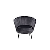 Calais fauteuil velours donkergrijs.