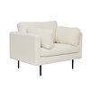 Boom fauteuil teddy stof wit.