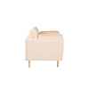 Boom fauteuil velours lichtbeige.