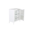 Acero dressoir 2 deuren, 3 planken, wit.