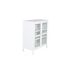 Acero dressoir 2 deuren, 3 planken, wit.