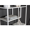 Staal wandkast 6 planken, wit.