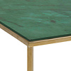 Alison hoektafel 50x50 cm groen marmerprint, gouden chroom.