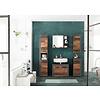 CancunIndy badkamerkast 1 deur eiken decor, oud houten decor.