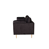 Boom bank 3 persoons velours zwart.