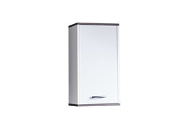 CaliforniaSanDiego badkamerkast 1 deur wit, rookzilver.