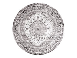 Havana vloerkleed Ã˜200 cm zwart,wit.