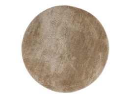 Miami vloerkleed Ã˜160 cm zandkleurig.