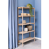 Braidwood wandkast 4 planken eik decor wit.