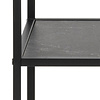 Infinity wandkast 4 planken marmer decor zwart.