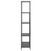 Infinity wandkast 4 planken marmer decor zwart.