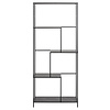 Infinity wandkast 4 planken marmer decor zwart.