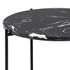 Avila bijzettafel Ã˜42 cm zwart.