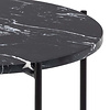 Avila bijzettafel Ã˜42 cm zwart.