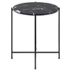 Avila bijzettafel Ã˜42 cm zwart.