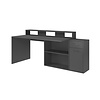GamerBÃ¼ro bureau gamer 1 deur, 1 lade, 2 open vakken antraciet mat.