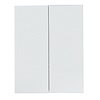 Line/SkinBD spiegelkast 2 deuren wit, spiegelglas.